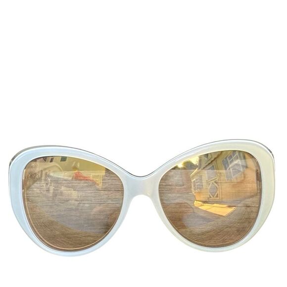JUDITH LEIBER HEMATITE JL1686 Iridescent Gold Mirrored Jewel Crystal Sunglasses main image 4
